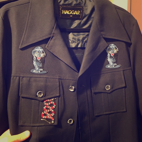 Leisure Suit Poly Panther Collection - Navy 40R - Picture 1 of 3